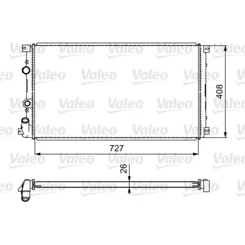 VALEO Motor Su Radyatörü Klimasız Manuel 732798