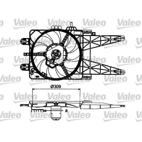 VALEO Radyatör Fan Motoru 698483