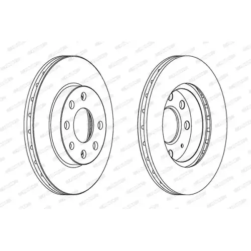 FERODO Ön Fren Diski Havalı 240Mm DDF1130