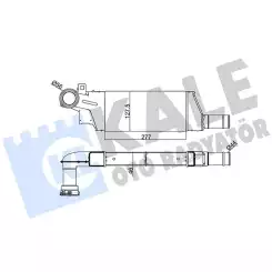 KALE Turbo Radyatörü Intercooler Aluminyum Plastik Brazing 346200