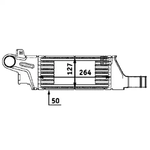 MAHLE Turbo İntercool radyatörü CI57000P