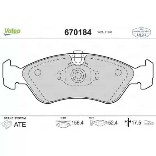 VALEO Ön Fren Balatası Tk 670184