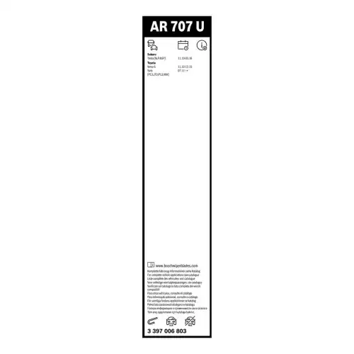 BOSCH Ön Cam Silecek Süpürgesi Sol Aerotwin 700mm 3397006803