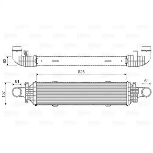 VALEO Turbo İntercool Radyatörü 818631