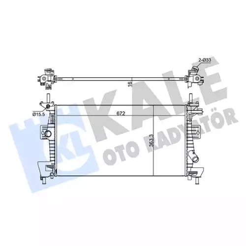 KALE Motor Su Radyatörü 347280