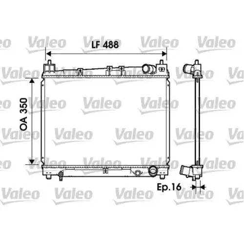 VALEO Motor Su Radyatörü 734840