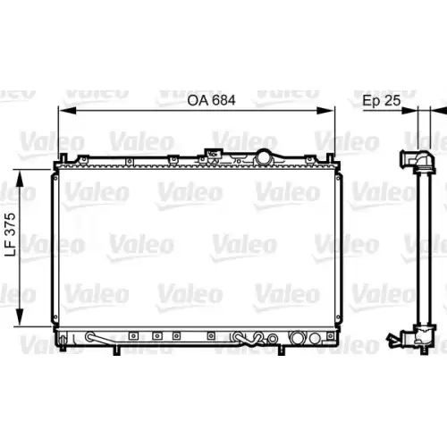 VALEO Motor Su Radyatörü 731649