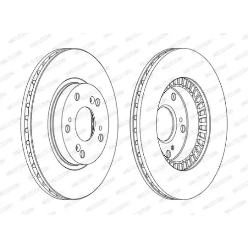 FERODO Ön Fren Diski Havalı 282.5mm Takım DDF1496C