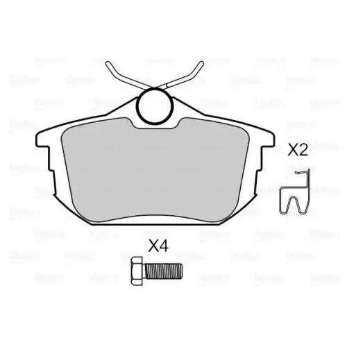 VALEO Arka Fren Balatası Tk 598492