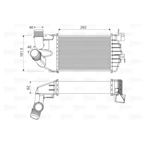 VALEO Turbo İntercool radyatörü 818556