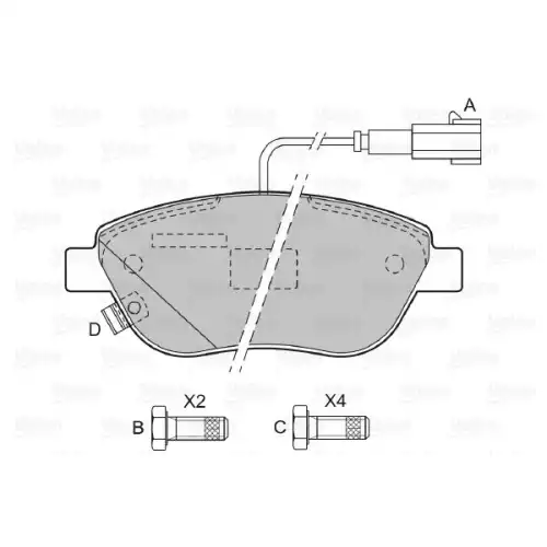 VALEO Ön Fren Balatası Tk 601069