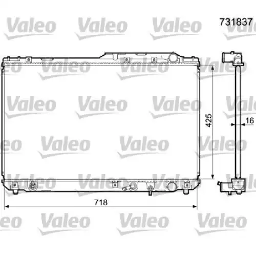 VALEO Motor Su Radyatörü 731837