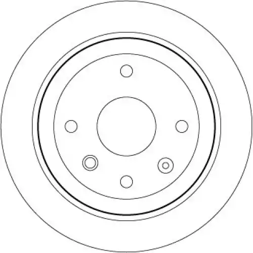 TRW Arka Fren Diski Düz 258mm Takım DF7381