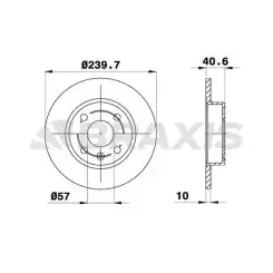 BRAXIS Arka Fren Diski AE0396