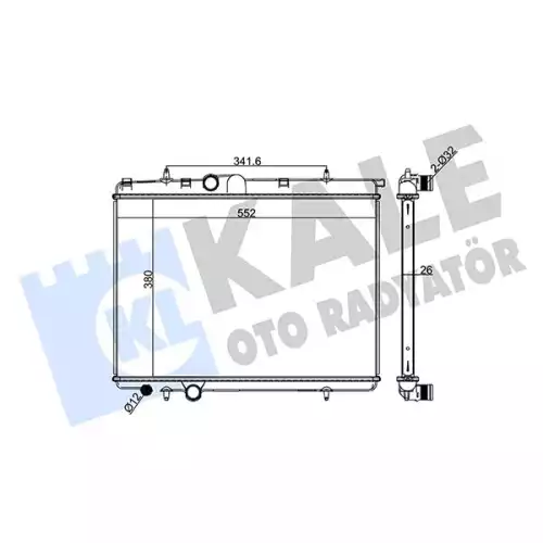 KALE Motor Su Radyatörü 1 Sıra 2045011AB