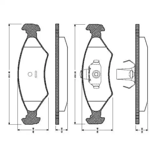 BOSCH Ön Fren Balatası 0986TB2066