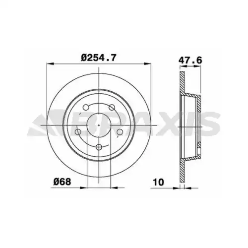 BRAXIS Arka Fren Diski AE0465