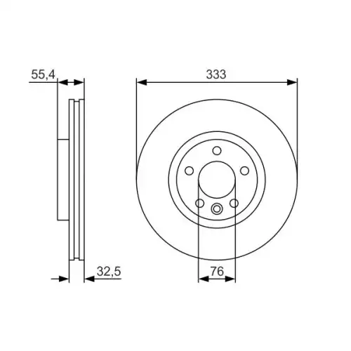 BOSCH Arka Fren Diski Düz (2925) 0986479S72