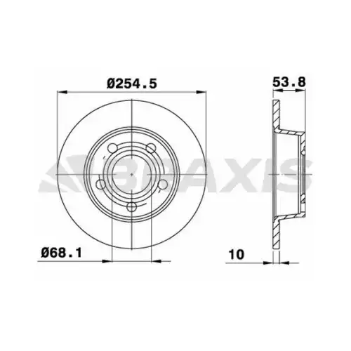 BRAXIS Arka Fren Diski AE0564