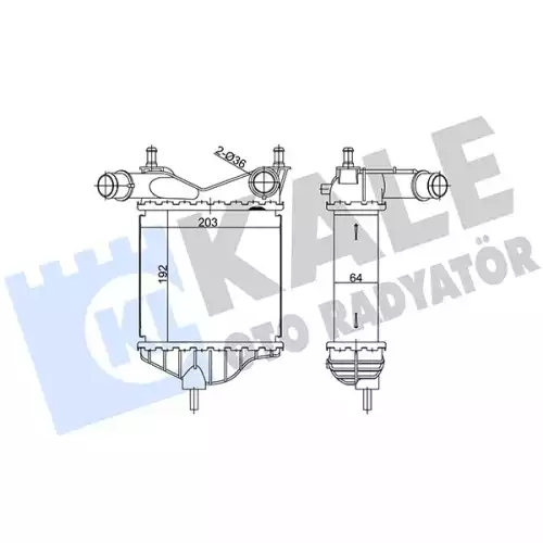 KALE Turbo Radyatörü İntercooler 344890