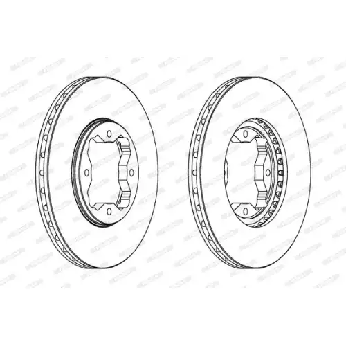 FERODO Ön Fren Diski Havalı Adet DDF619