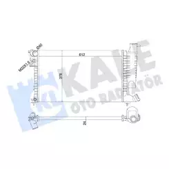 KALE Motor Su Radyatörü Mekanik 351810