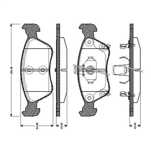 BOSCH Ön Fren Balatası Tk 0986TB2332