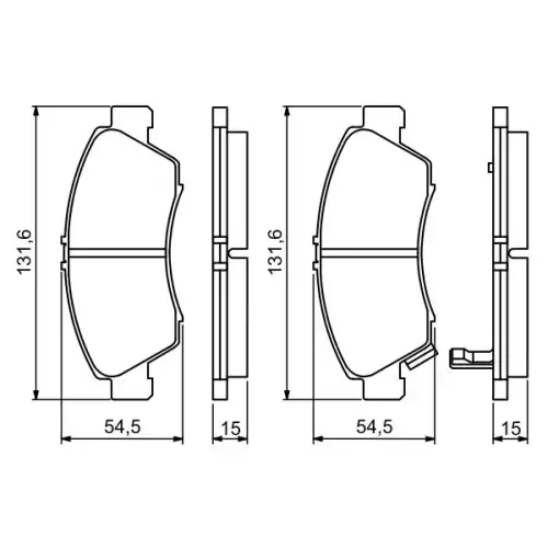 BOSCH Ön Fren Balatası Tk 0986494299