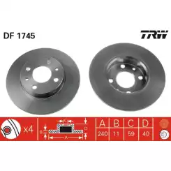 TRW Ön Fren Diski DF1745