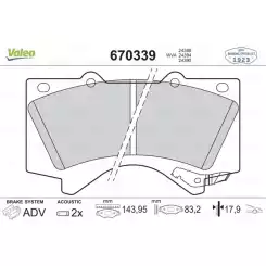 VALEO Ön Fren Balatası Tk 670339