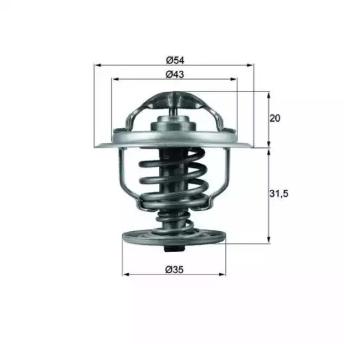 MAHLE Termostat 87°C TX10987D