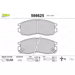 VALEO Ön Fren Balatası Tk 598625