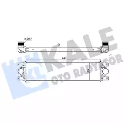 KALE Turbo Radyatörü Intercooler Aluminyum Plastik Brazing 345100