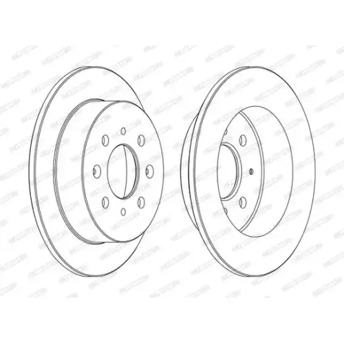 FERODO Arka Fren Diski DDF1358C