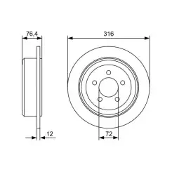 BOSCH Ön Fren Diski 0986479W22