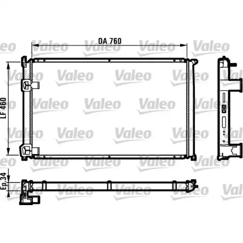 VALEO Motor Su Radyatörü 732063