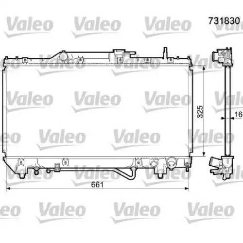 VALEO Motor Su Radyatörü 731830