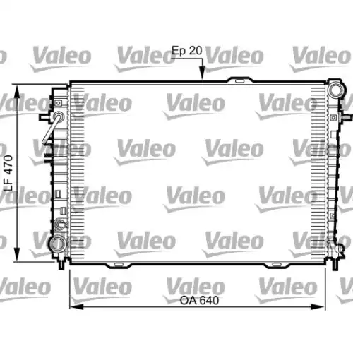 VALEO Motor Su Radyatörü Otomatik 735507