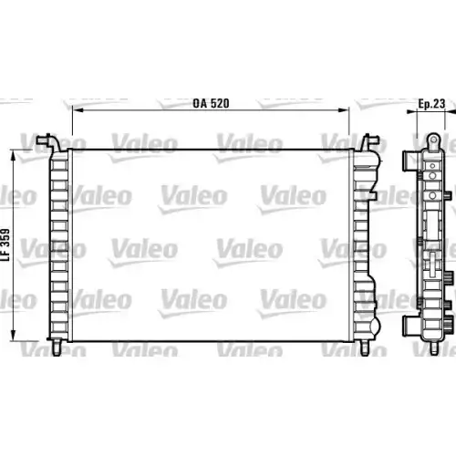 VALEO Motor Su Radyatörü 732812