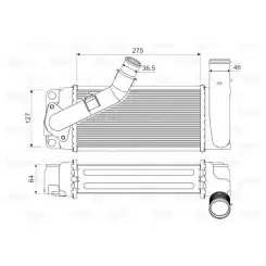 VALEO Turbo İntercool radyatörü 818351