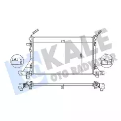 KALE Motor Su Radyatörü Brazing 347260