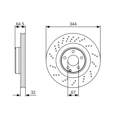 BOSCH Fren Diski Ön Adet 0986479A17