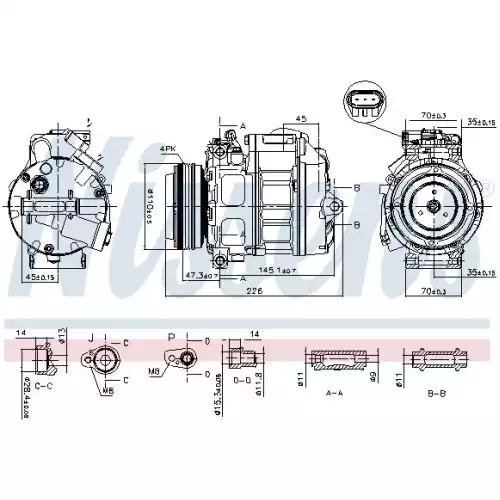 NISSENS Klima Kompresörü 890329