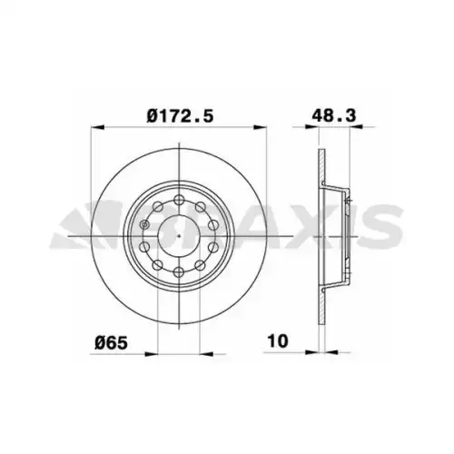 BRAXIS Arka Fren Diski Takım AE0071