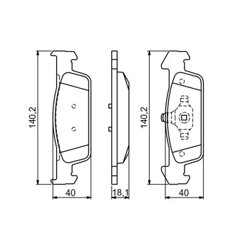 BOSCH Ön Fren Balatası Tk 0986494697