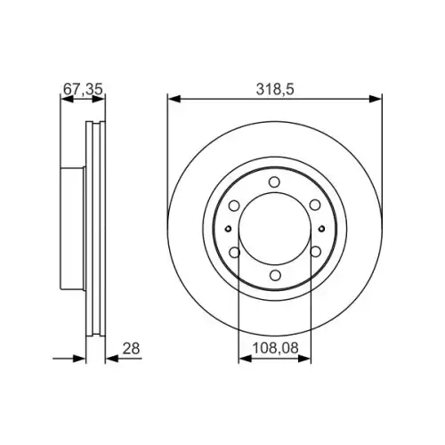 BOSCH Ön Fren Diski 0986479R46