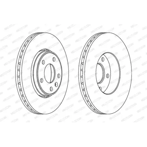 FERODO Ön Fren Diski Havalı Takım 305mm DDF1204C-1