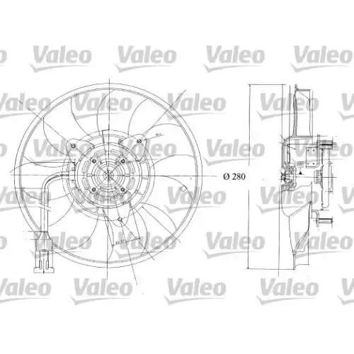 VALEO Radyatör Fan Motoru Klımasız 698350