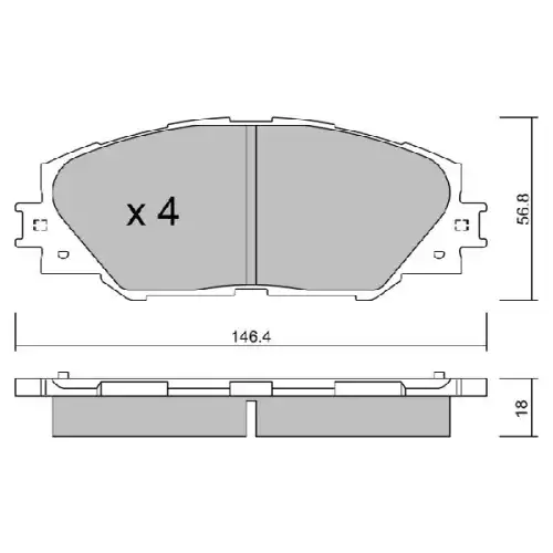 AISIN Ön Fren Balatası Tk D2268 BPTO-1011