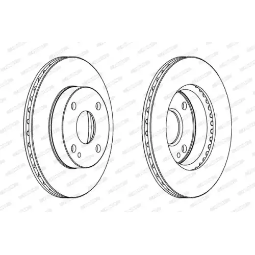 FERODO Ön Fren Diski Havalı (235 4) DDF497